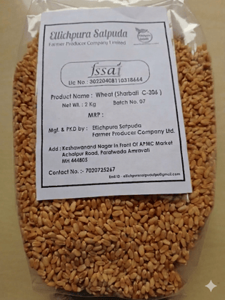 Ellichpura Satpuda FPO Wheat Grains 2 kg Premium Quality Natural Whole Wheat