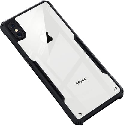 PLUGTECH Slim Shockproof Case | Matte Black Soft | Drop Protection | Precise Cutouts | Premium Mobile Cover for Apple iPhone X, Apple iPhone XS