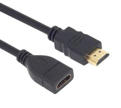 HDMI Extension Cable 2.0 Male to Female,Support 3d,Full HD 1080p, 4K Audio Return Channel - 1M