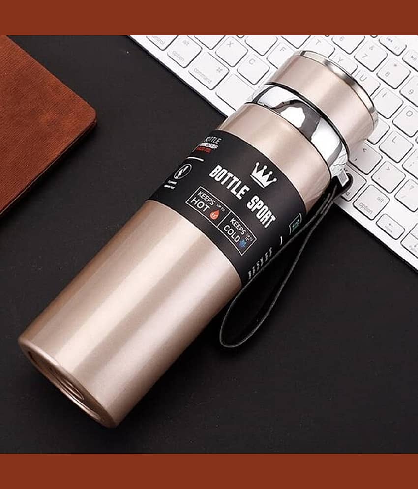 RAMDEV ENTERPRISE 800ml Stainless Steel Water Bottle for Men Women Kids | Thermos Flask | Reusable Leak-Proof Thermosteel for Home Office Gym Fridge Travelling (0.8 Liters).