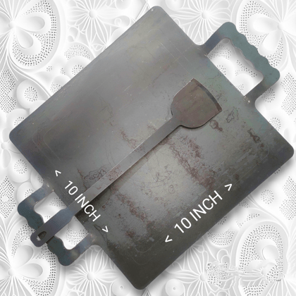 NAAYAGI - SQUARE TAWA - PURE IRON MADE for dosa, roti, DOUBLE HANDLE