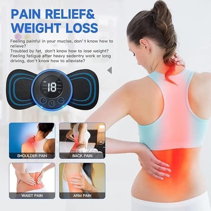 Advanced Neck and Shoulder Massager Device with LCD Screen, Wireless Operation, USB Charging and Deep Tissue Pulse Therapy