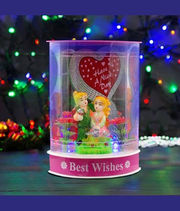 Awesome Craft Multicolor Glass Couple Figurine