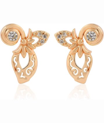 ADMIER Yellow Stud Earrings ( Pack of 1 )