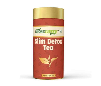 Freshville Slim Detox Tea 1 Month Pack Slim Down and Detoxify Body with Herbal Blend 100gram