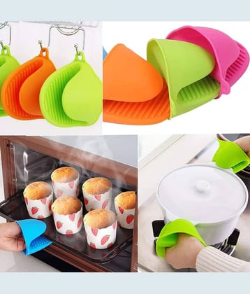 Silicone Microwave Oven Heat Resistant Pinch Grip Mitten Oven Mitt Gripper Grip Kitchen Pot Holder Utensil Tool