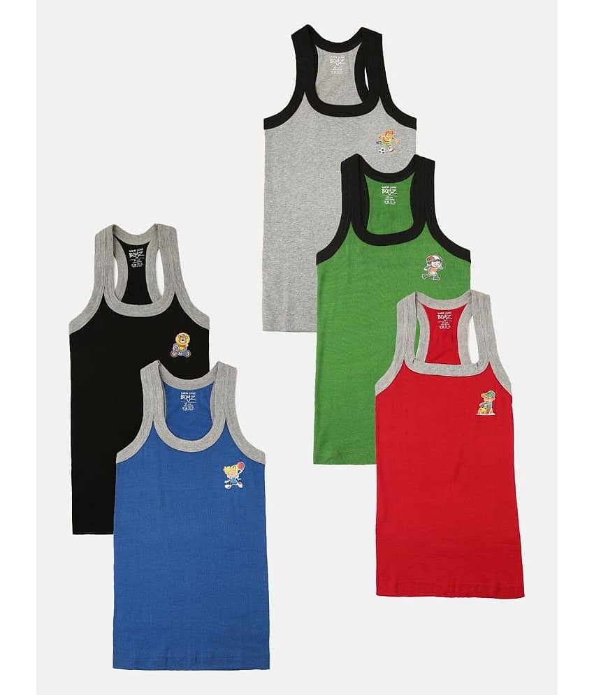 Lux Cozi Pack of 5 Boys Cotton ( Multicolor )