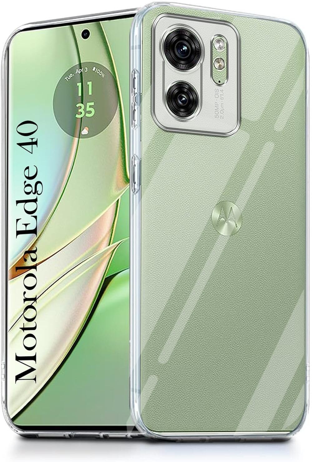 PLUGTECH TPU Ultra Hybrid Clear Camera Protection Back Cover Case for Moto Edge 40