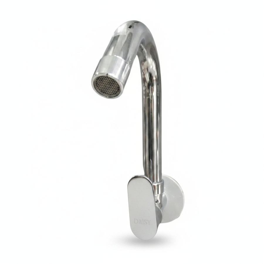 Daisy Chrome Finish Wall Mounted Sink Faucet