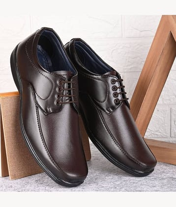 Leeport - Black Men's Derby Formal Shoes