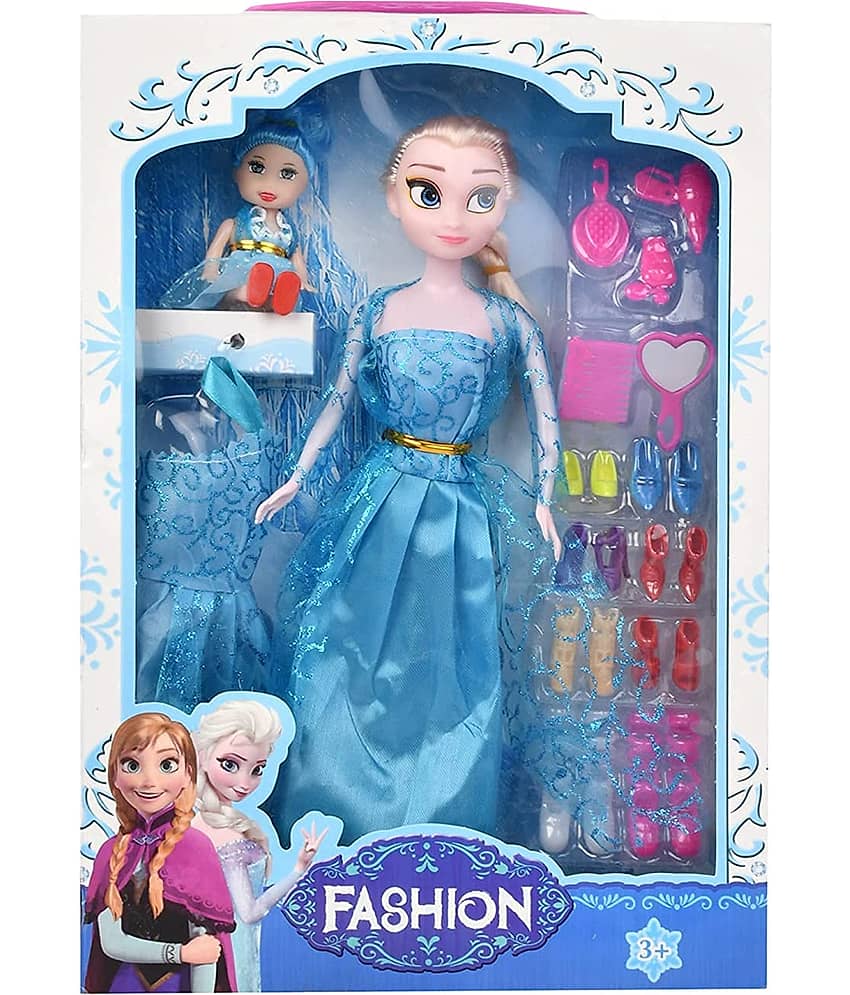 Fratelli Fashion Girl Doll with Assorted Dresses Makeup and Cute Doll Accessories, Style Wardrobe Doll Set for Girls, Toy for Kids