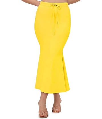 DELTIN HUB Yellow Lycra Petticoat - Single