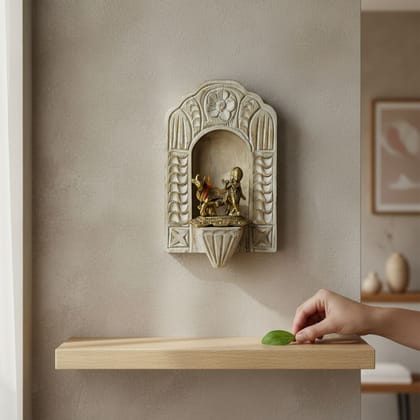 BAANMATA INTERNATIONAL Handicraft Carved Pooja-Stand Jharokha,God-Statue Stand Wooden Wall-Jharokha,Home Living Pooja-Room Decors Jharokha BAANMATA INTERNATIONAL Handicraft Carved Pooja-Stand Jharokha,God-Statue Stand Wooden Wall-Jharokha,Home Living Pooja-Room Decors Jharokha