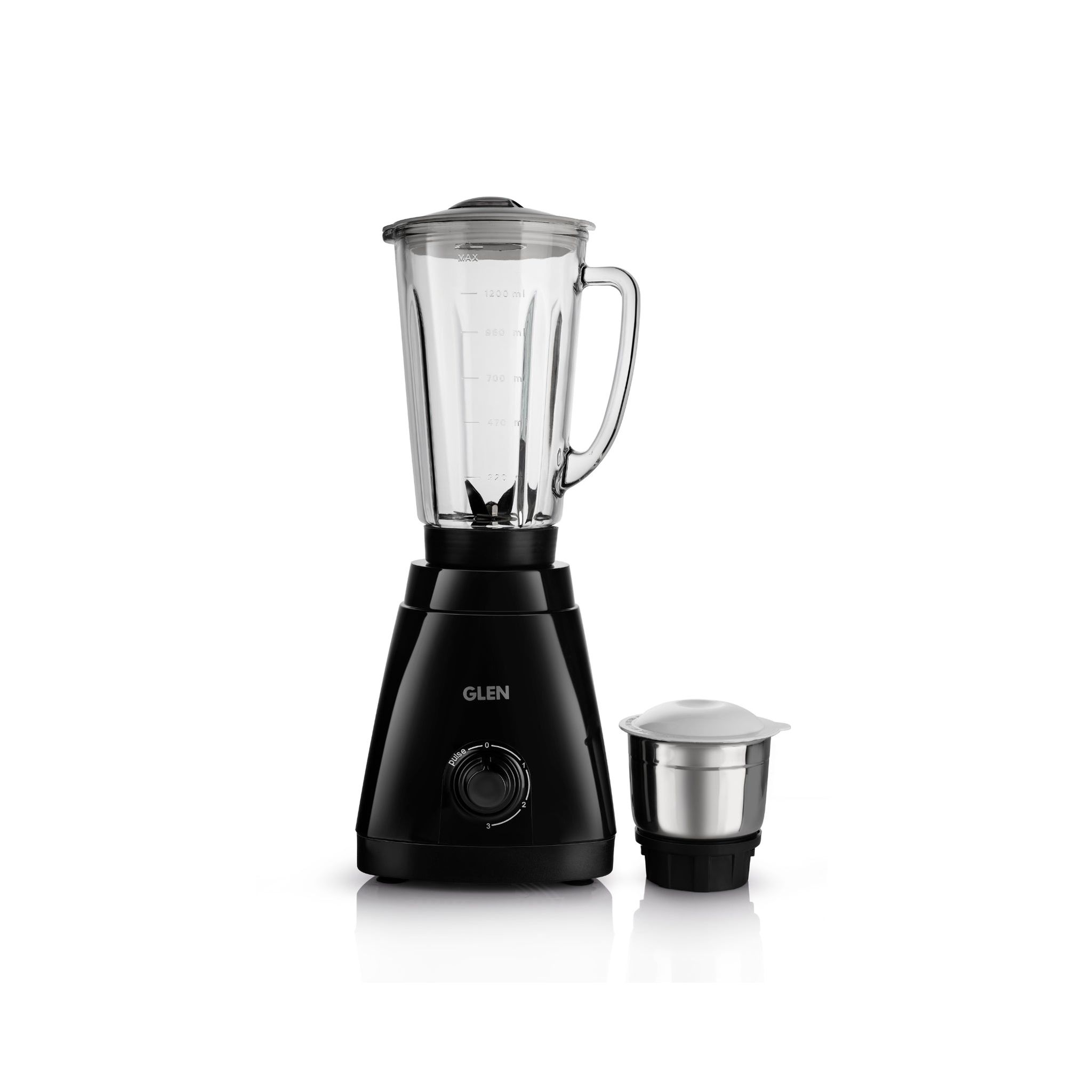 Electric Blender with Glass Jar and SS Grinder Jar 550W - Black (SA4046BGJ)