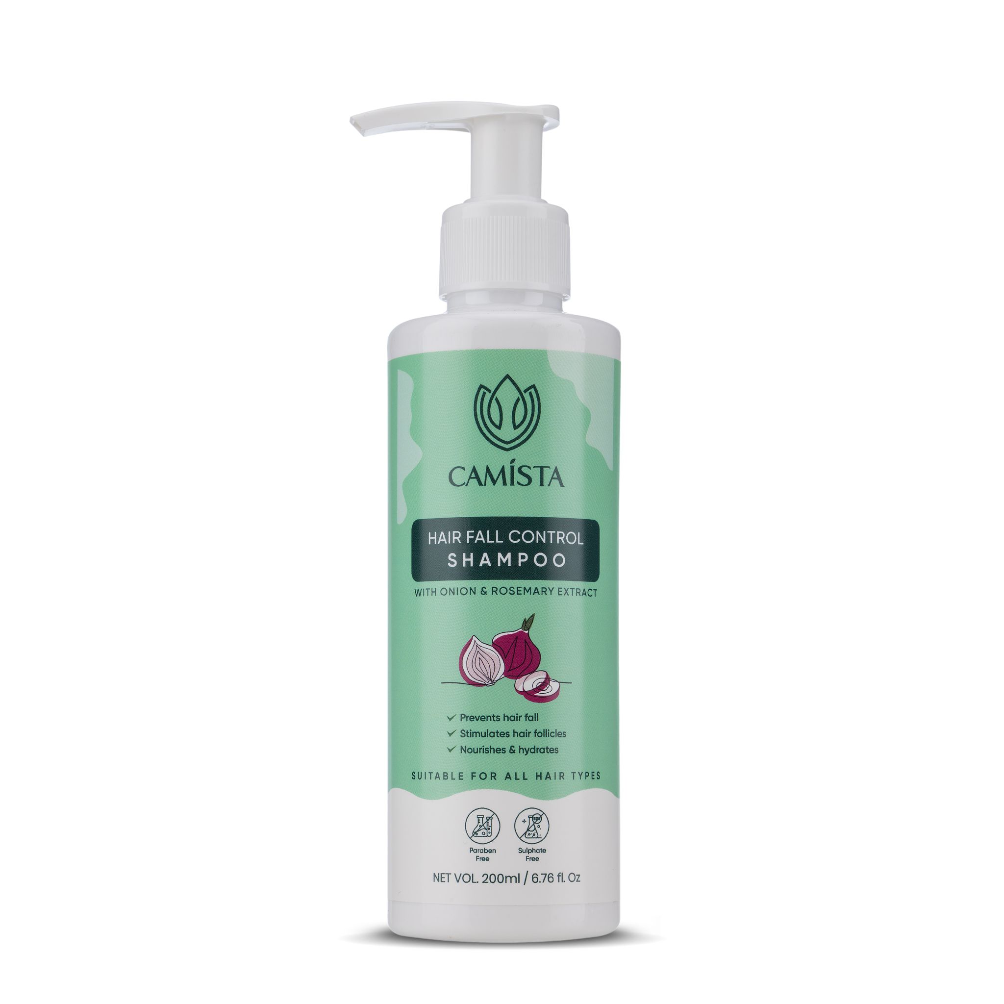 CAMISTA  Hair Fall Control Shampoo with Onion & Rosemary Extract