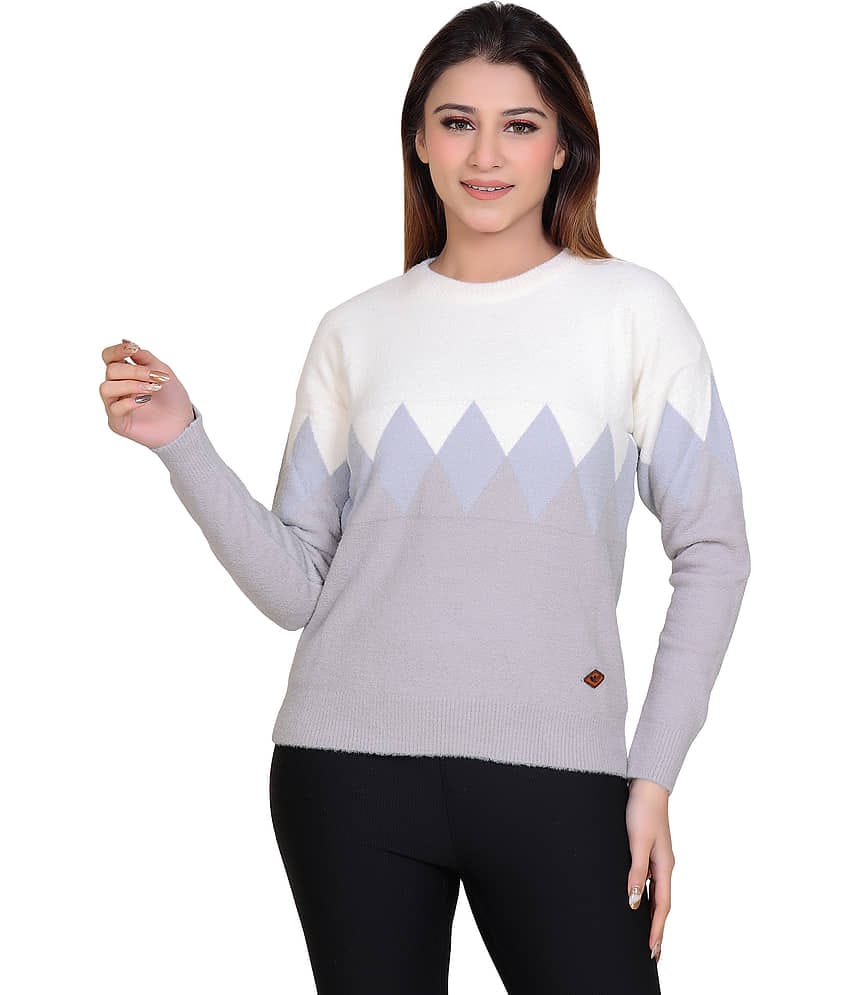 Worian Nylon Round Neck Women's Pullovers - Multicolor 2 ( )