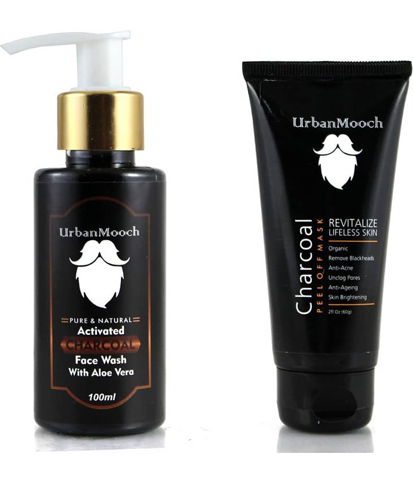 UrbanMooch Charcoal Face Wash Face Mask Masks 160 gm Pack of 2