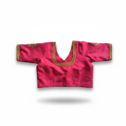 Women's Embellished Pink Ethnic Blouse