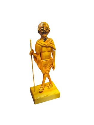 Mahatma Gandhi Wooden Statue
