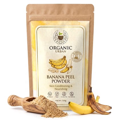 Organic Urban Banana Peel Powder | Peel Powder for Face Pack | 100 g