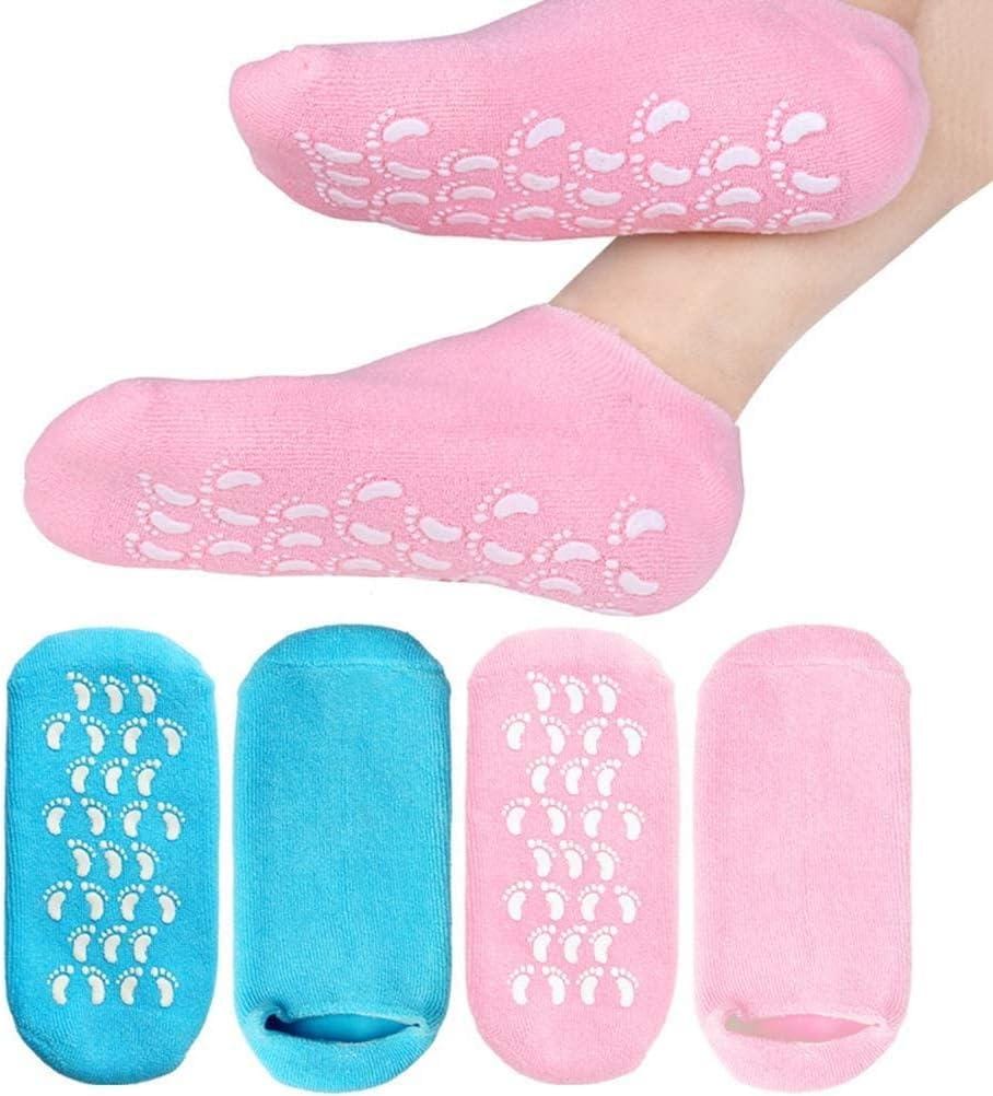 Socks Soft Socks for Repairing Softening Dry Cracked Feet Comfortable-PACK OF 2