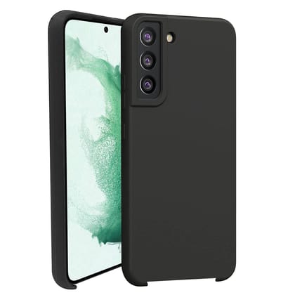 LIRAMARK Liquid Silicone Soft Back Cover Case for Samsung Galaxy S22 Plus (Red)