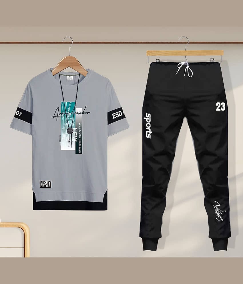 Lieo Trend Multicolor Cotton Blend Regular Fit Men's Tracksuit ( Pack of 1 )