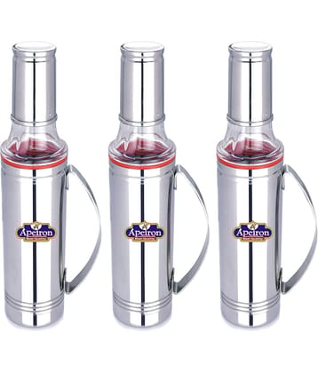 APEIRON STAINLESS Steel Oil Container/Dispenser Set of 3 500 mL
