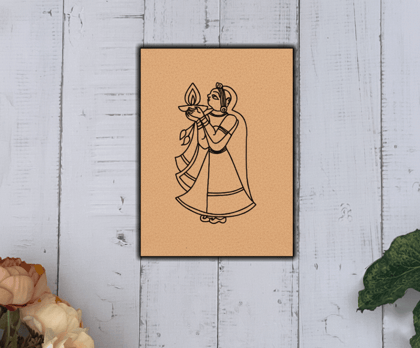 Dbeautify's DIY Traditional Woman with Diya Painting