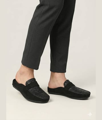 Sir Corbett SS26 Men's Casual Mules Black Men's Mules Shoes