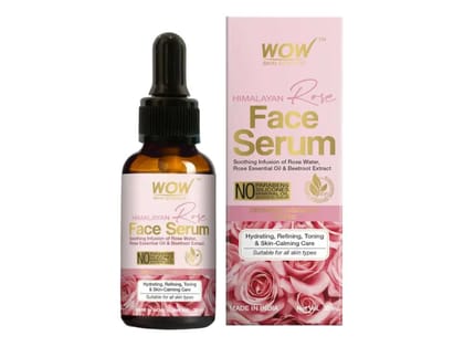 WOW Himalayan Rose Face Serum - With Rose Water, Rose Essential Oil & Beetroot Extract - For Hydrating & Toning Skin - 30ml WOW Himalayan Rose Face Serum - With Rose Water, Rose Essential Oil & Beetroot Extract - For Hydrating & Toning Skin - 30ml