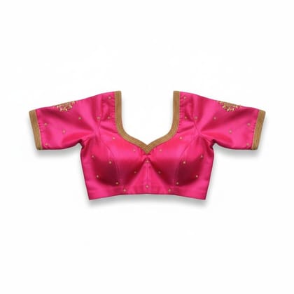 Women's Embroidered Pink Ethnic Blouse