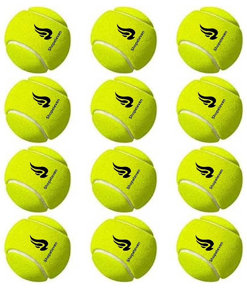 Shopeleven Green Medium Tennis Ball ( Pack of 11 & More )