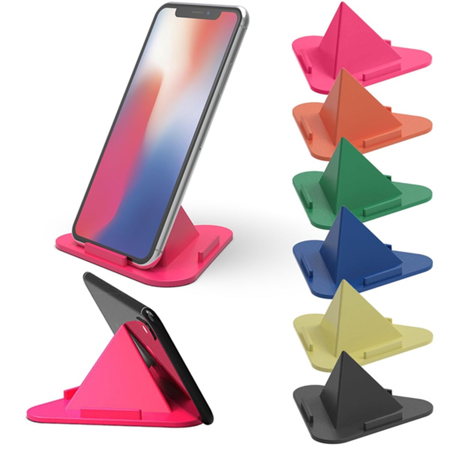 DHRUVINSRI 3-Angle Pyramid Mobile Stand: Versatile, Stable Stand for Phones and Tablets with Multiple Viewing Angles