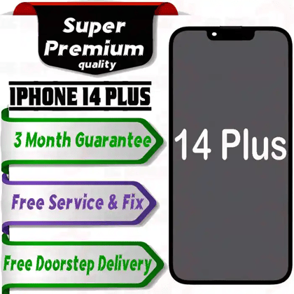 Apple iPhone 14 Plus  (display glass combo folder) Mobile Display LCD Screen With Touch. WHITE