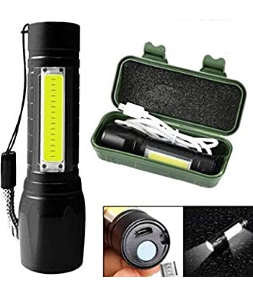 DAJUBHAI Small Sun 500 Meter 4 Mode Zoomable Waterproof Torchlight LED 10W Flashlight Torch Outdoor Search Light