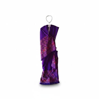 Traditional Purple Woven Ethnic Saree