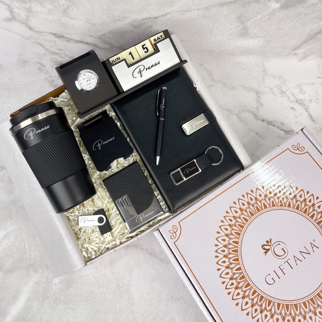 Giftana Personalized Gift Set: 8-in-1 Combo for Stylish Professionals