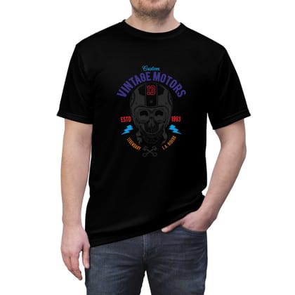 Premium Cotton T-Shirts with Bold Graphic DTF Prints (Color-Black, Size-M)