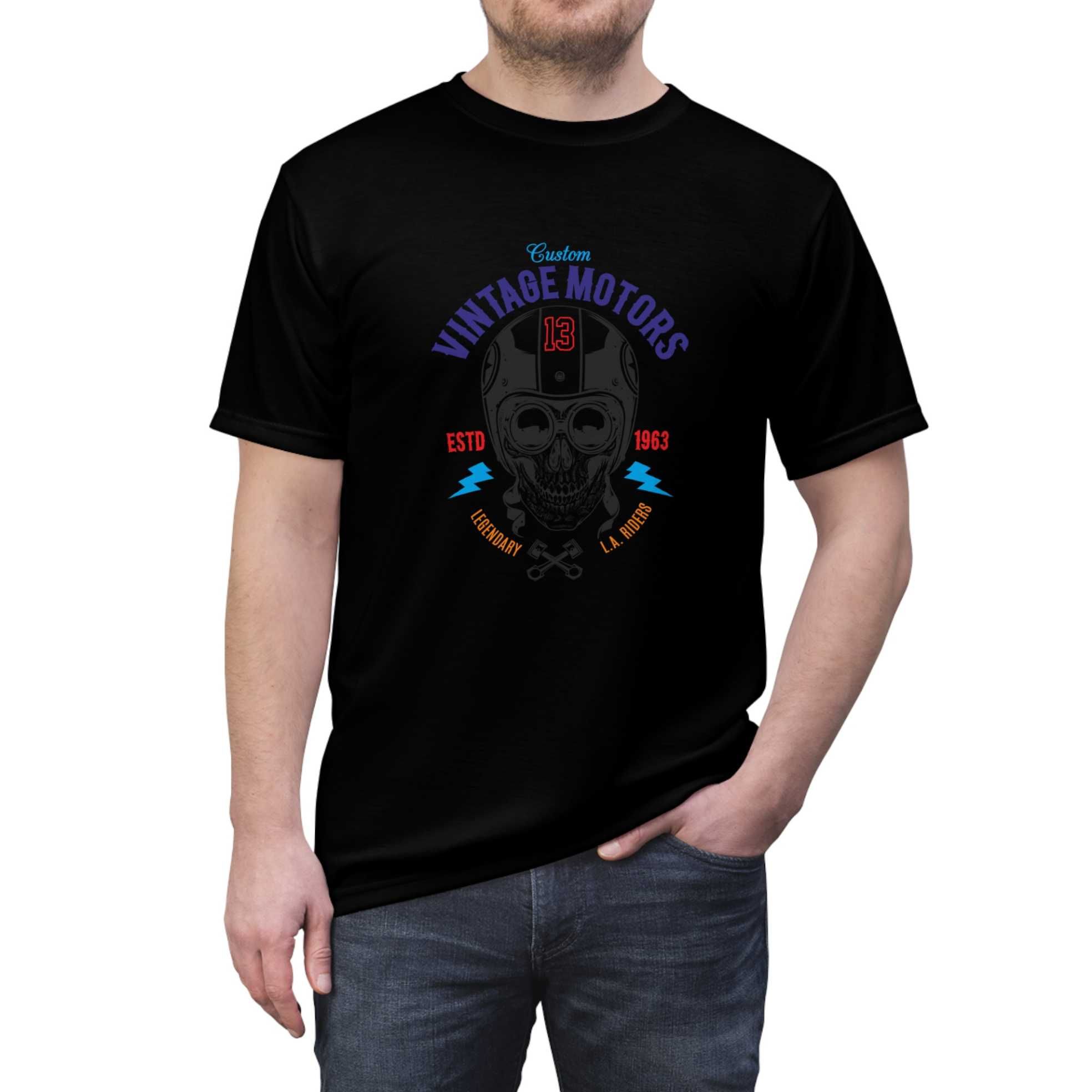 Premium Cotton T-Shirts with Bold Graphic DTF Prints (Color-Black, Size-M)