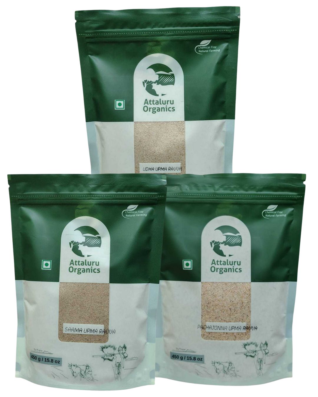 Attaluru Organics Multi-Millet Upma Pack Daily Health Boost