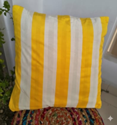 Nature Craaft Traditional Hand Embroidered Cotton Cushion Cover