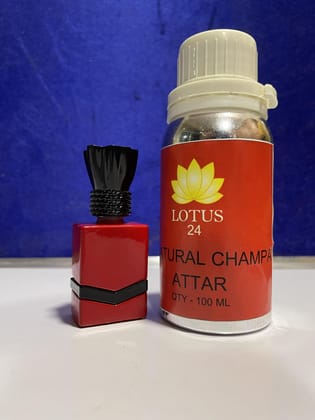 LOTUS24 Champa Attar 3.4 fl. oz. (100ml) + Free 0.2 fl. oz. (6ml) | Exotic & Floral Champa Aroma | Long-Lasting Alcohol-Free Perfume Oil LOTUS24 Champa Attar 3.4 fl. oz. (100ml) + Free 0.2 fl. oz. (6ml) | Exotic & Floral Champa Aroma | Long-Lasting Alcohol-Free Perfume Oil