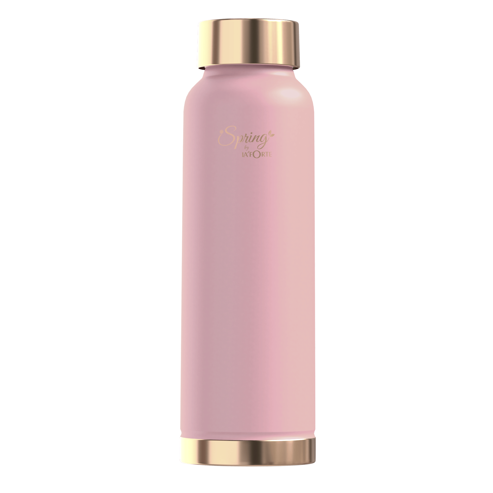 LA'FORTE Spring 1L Pure Copper Water Bottle, Apricot