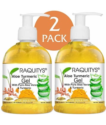 RAQUITYS Aloe Vera Turmeric Gel For Face and Skin 600ML