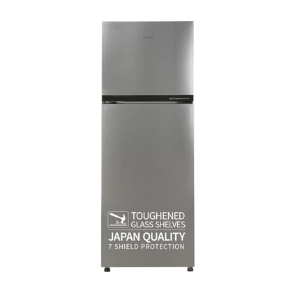 SHARP Double Door Refrigerator, 265L Steel Finish, Model Number: SJ-FF305V2-PSH