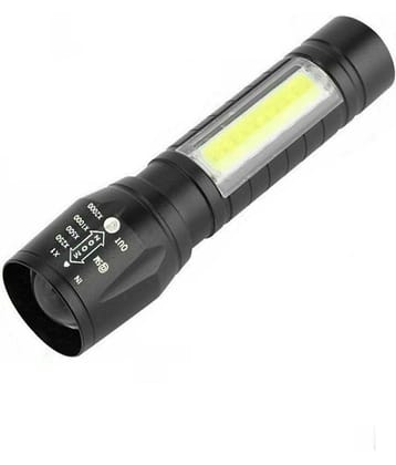 RTB - 10W Rechargeable Flashlight Torch ( Pack of 1 )