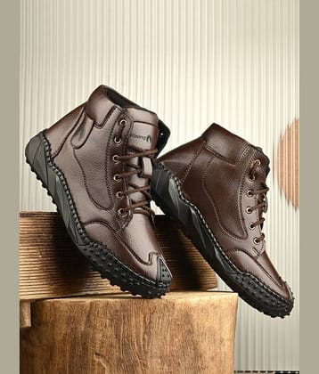 Rising Wolf Brown Men's Casual Boots