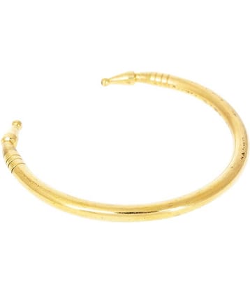 KESAR ZEMS Gold Plated Cuff Bracelet -A  For Unisex (Size:2.8 Inche) Golden.