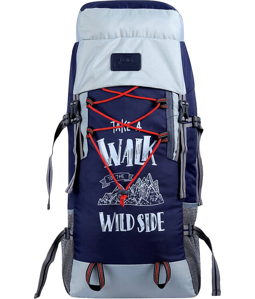 Leather World 45 Ltrs Blue Backpack Bag